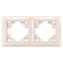 Cadre double pour prises OSTE JNH014-2F Beige
