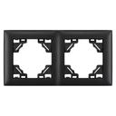 Cadre double pour prises OSTE JNH014-2F Black