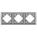 Cadre triple pour prises OSTE JNH015-3F Grey