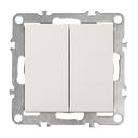 Double Switch OSTE JNH007-W BEIGE