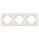 Triple socket frame OSTE JNH015-3F Beige