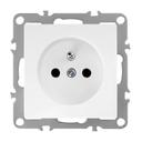 Single grounded socket OSTE JNH001-G White
