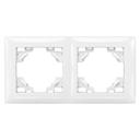 Cadre double pour prises OSTE JNH014-2F White