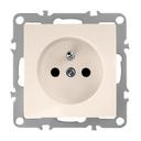 Single grounded socket OSTE JNH001-G Beige