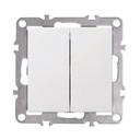 Interruptor Doble OSTE JNH007-W WHITE