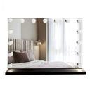 Spegel LED Hollywood Svart