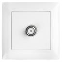 Antenas Kontaktligzda ar Rāmi OSTE JNH012-A WHITE