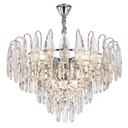 Kristall-pendellampa SWE079-CP 50cm Chrom