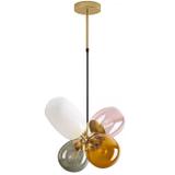 Glaspendellampa för Tak APP436-4C Multicolor