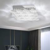 Kronformad LED-kristallplafond MS015-C Krom