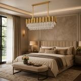 Kristall-pendellampa SWE101-CP GOLD