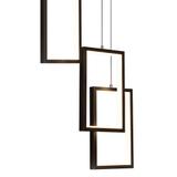 HÄNGENDE LED TAKLAMPA LHJ089-7CP SVART