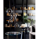 Hängande taklampa glasglob GULD 20 cm APP1683-1CP