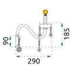 Kristallampa Vägglampa 300755