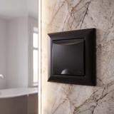 Vienvietīga rozete ar zemējumu un vāciņu OSTE JNH005-G Black