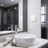 Единичен контакт със заземяване и капаче с рамка OSTE JNH005-G White