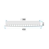 Kristall LED-plafond MS014-C Krom