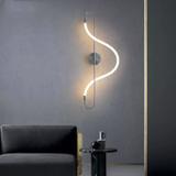 Vägglampa väggspot LED APP859-W Long Krom