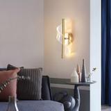 LED-vägglampa G032-W Guld