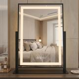 LED-spegel LUMI Black 30x40cm