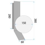 Vägglampa APP1759-1W Borstad Guld/Vit