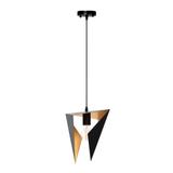 TRIANGELFORMAD GEOMETRISK TAKLAMPA APP253-1CP SVART