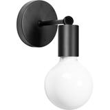 Vägglampa Metall 392205 Svart Matt