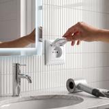 Vienvietīga rozete ar zemējumu un vāciņu OSTE JNH005-G White