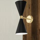 VÄGGLAMPA VÄGGSPIOT APP1140-2W Svart-guld