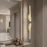 Badrum vägg LED-lampa SWE031-1W 40cm Brush Gold