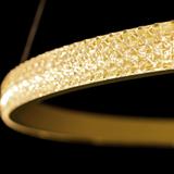 TAKLAMPA HÄNGANDE KRISTALL LED LHJ044-CP2 GULD