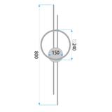VÄGGLAMPA LED APP1781-W BORSTAD GULD