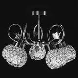 Kristallampa Kandelaber med Metallblad APP636-5C