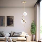 LAMPA WISZĄCA SUFITOWA Gold APP1666-2CP