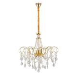 Kristall-pendellampa SWE081-CP 60cm GOLD