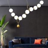 TAKLAMPA HÄNGANDE LED APP1444-10CP Guld