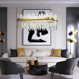 Kristalltaklampa APP1513-CP80 Guld