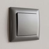 Single Switch with Frame OSTE JNH006-W GREY