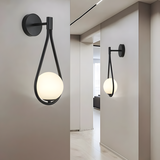 Vägglampa G093-1W Svart Vit