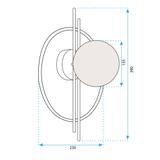 VÄGGLAMPA VÄGGLAMPA APP1435-W SVART