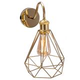 Vägglampa Kinkiet Loft 392229 Guld