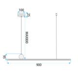 LED-pendellampa APP1778-CP Borstad Guld