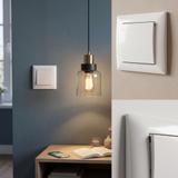 Single Switch with Frame OSTE JNH006-W WHITE