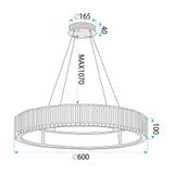 HÄNGANDE LED TAKLAMPA APP1748-CP 60CM