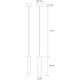 HÄNGANDE TAKLAMPA 30 CM APP574-1CP Svart