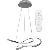 Taklampa Hängande Ring Modern LED + Fjärrkontroll APP389-CP Krom