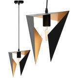 TRIANGELFORMAD GEOMETRISK TAKLAMPA APP253-1CP SVART