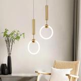 HÄNGLAMPA LED LHJ059-1CP Borstad Guld