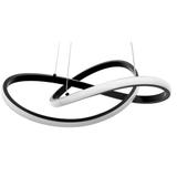 Taklampa Hängande Ring Modern LED + Fjärrkontroll APP391-CP Svart