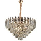 Hänglampa med kristaller G057-CP 50 cm Guld